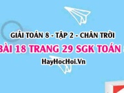 Bài 18 trang 29 Toán 8 Tập 2 Chân trời sáng tạo: Đồ Thị...